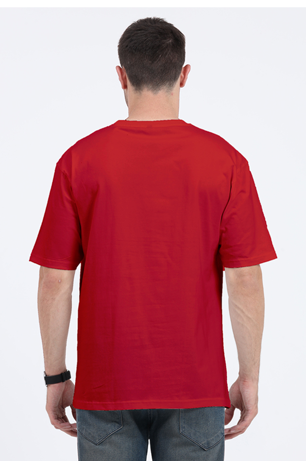 Men's Oversized Gym T-Shirt - Bold Printed Design for Athletes