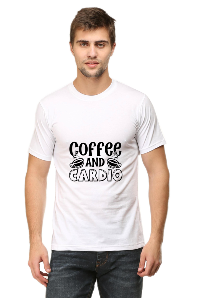 "Coffee And Cardio" Motivational Gym Tee