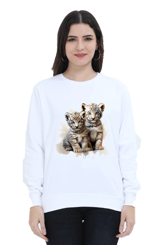 Fierce Elegance Tiger Print Sweatshirt
