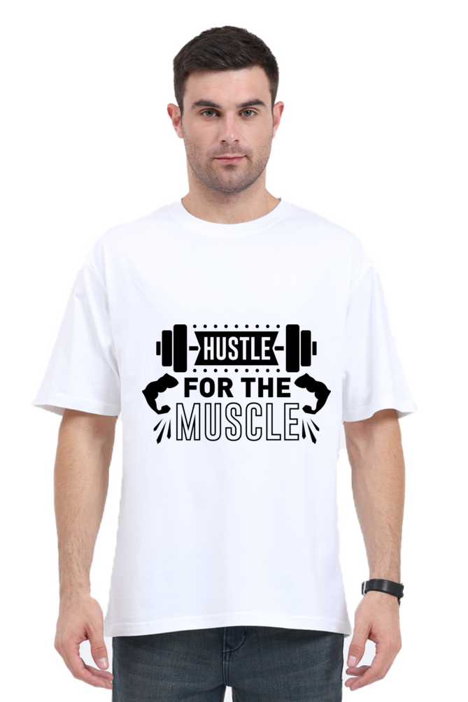 Oversized Gym T-Shirt - Power Printed Design for Ultimate Performance