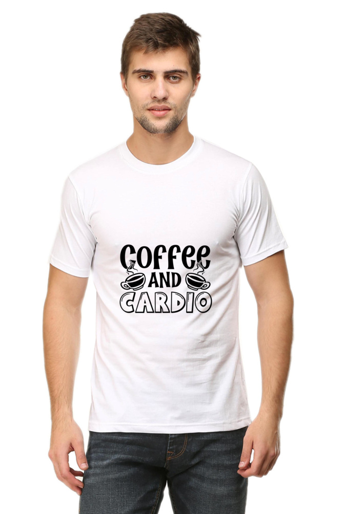 "Coffee And Cardio" Motivational Gym Tee