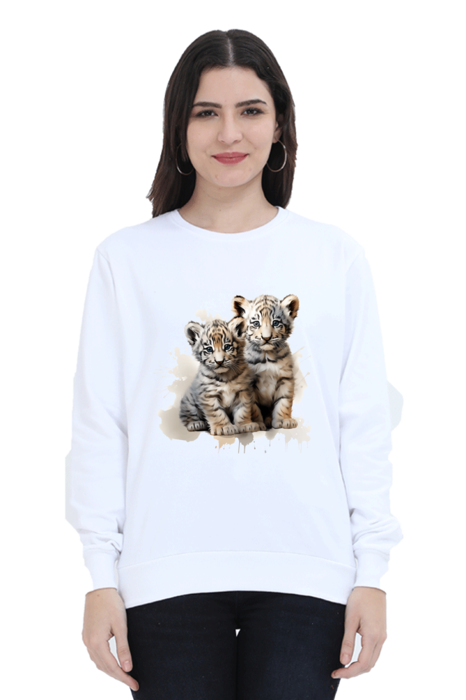 Fierce Elegance Tiger Print Sweatshirt