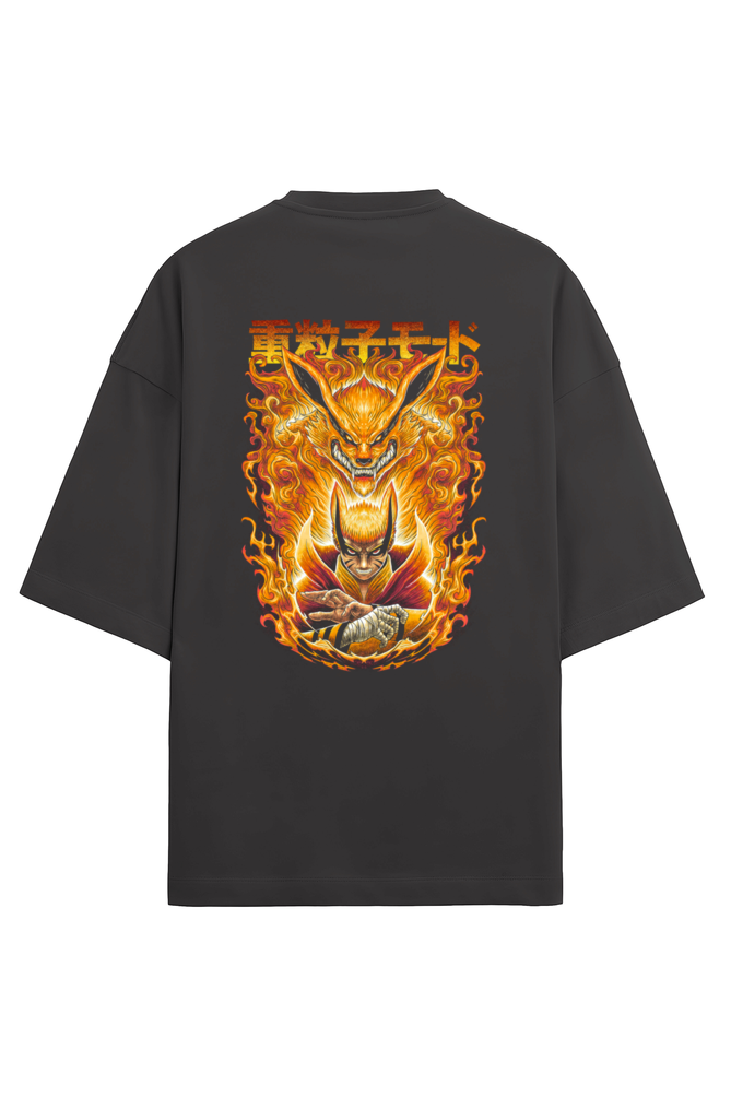 Unisex Oversized T-Shirt Naruto Printed – Premium Terry Cotton