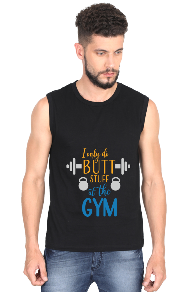 Custom Gym Freaks Sleeveless Round