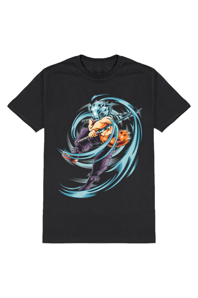 Men’s Round Neck T-Shirt – Anime Style Statement