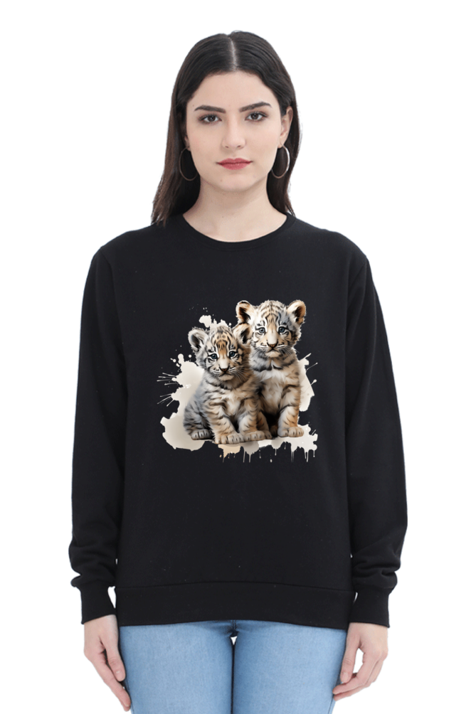 Fierce Elegance Tiger Print Sweatshirt