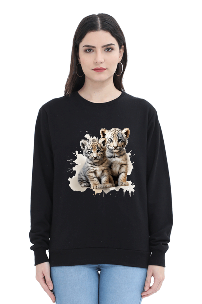 Fierce Elegance Tiger Print Sweatshirt