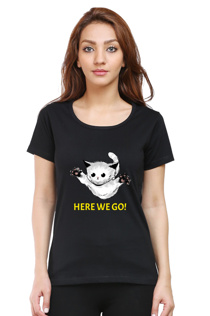 Cute Cat Lover’s Female Top – Perfect for Feline Fans!
