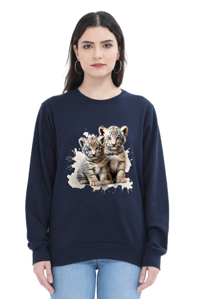 Fierce Elegance Tiger Print Sweatshirt