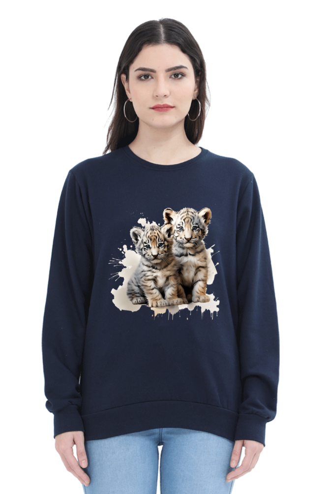 Fierce Elegance Tiger Print Sweatshirt