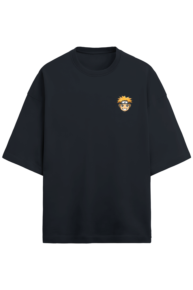 Unisex Oversized T-Shirt Naruto Printed – Premium Terry Cotton