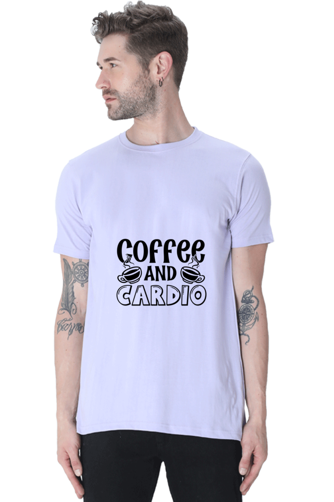 "Coffee And Cardio" Motivational Gym Tee