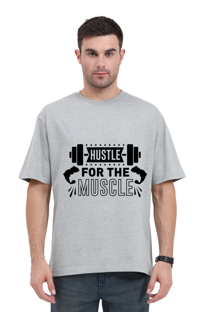 Oversized Gym T-Shirt - Power Printed Design for Ultimate Performance