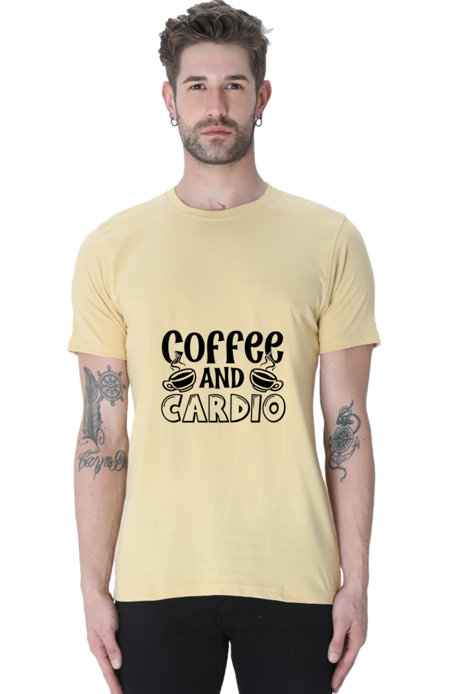 "Coffee And Cardio" Motivational Gym Tee