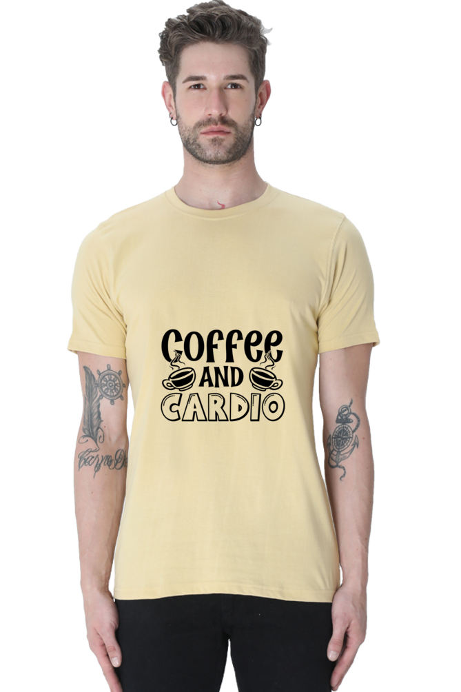 "Coffee And Cardio" Motivational Gym Tee