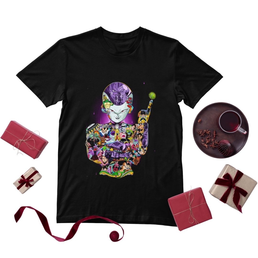Men’s Half Sleeve T-Shirt – Vibrant Anime Print