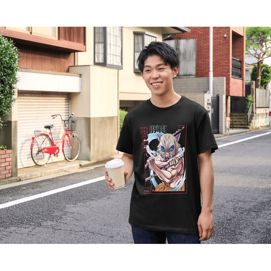 Men’s Cotton T-Shirt – Classic Anime Art