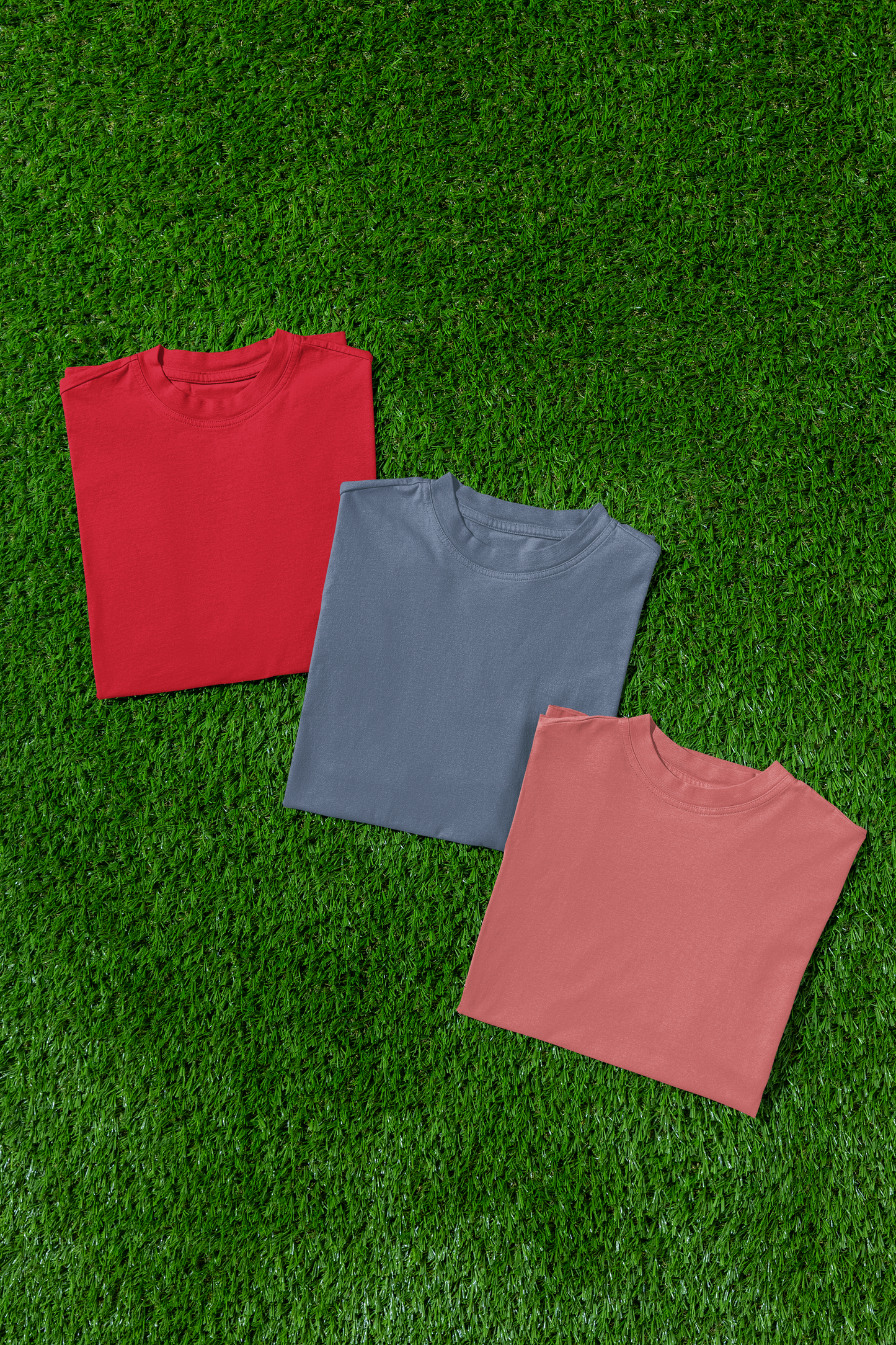 Pack of 3 Solid Oversize Multi Colour