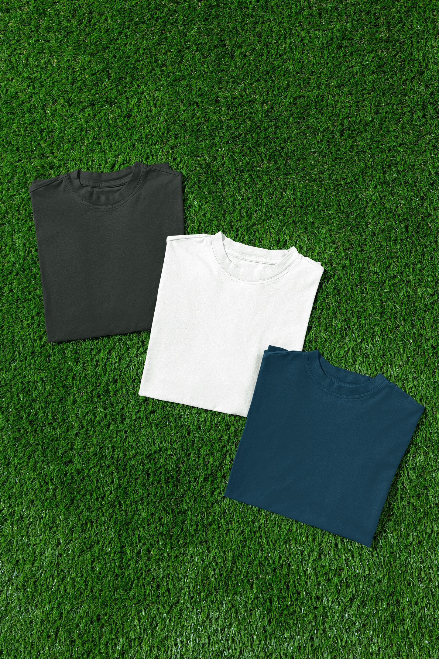 Pack of 3 Solid Oversize Multi Colour